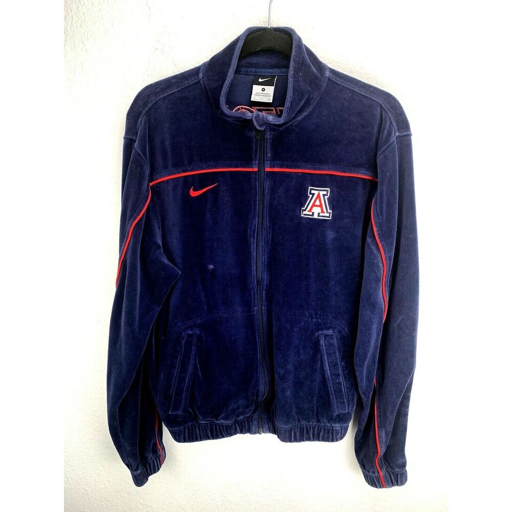 Nike Arizona Wildcats Track Jacket Blue Velvet Full Zip Size Small S 389884 698